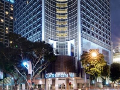 Carlton Hotel Singapore ved aftentid