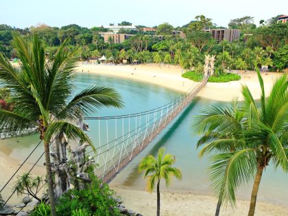 Palawan Beach på Sentosa Island