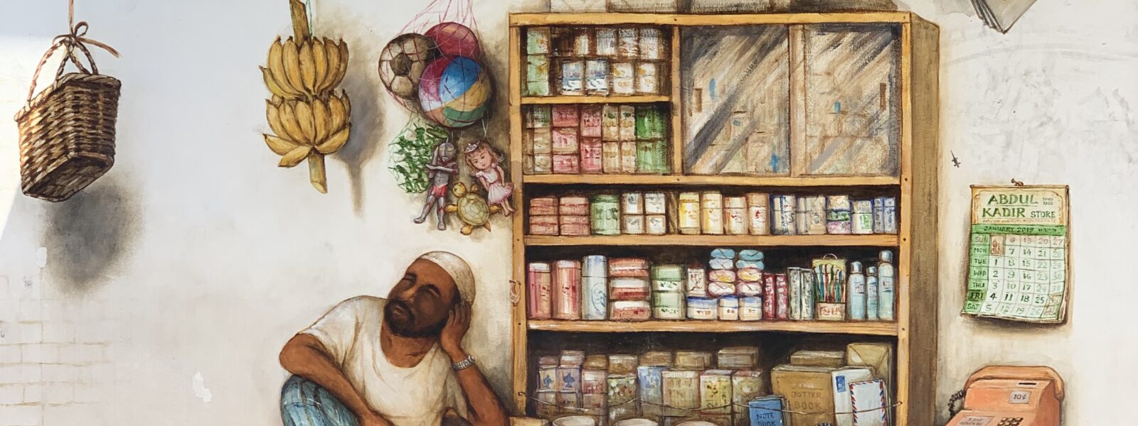 Gadesælger der daser på Mohammed Ali Lane